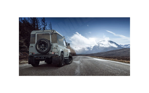 Land Rover Defender 90 in Scotland