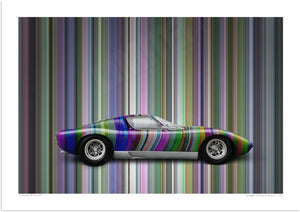 Lamborghini Miura (technicolour stripes)