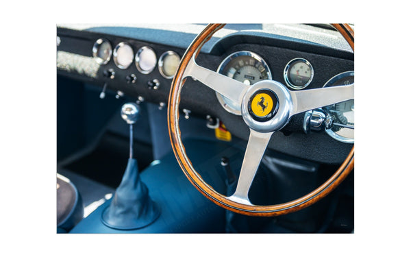 Ferrari 250 GT SWB (Stirling Moss car) at Shelsley Walsh [interior]