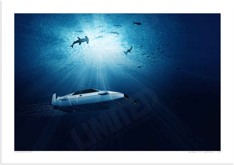 Hand-Drawn Digital Automotive Art