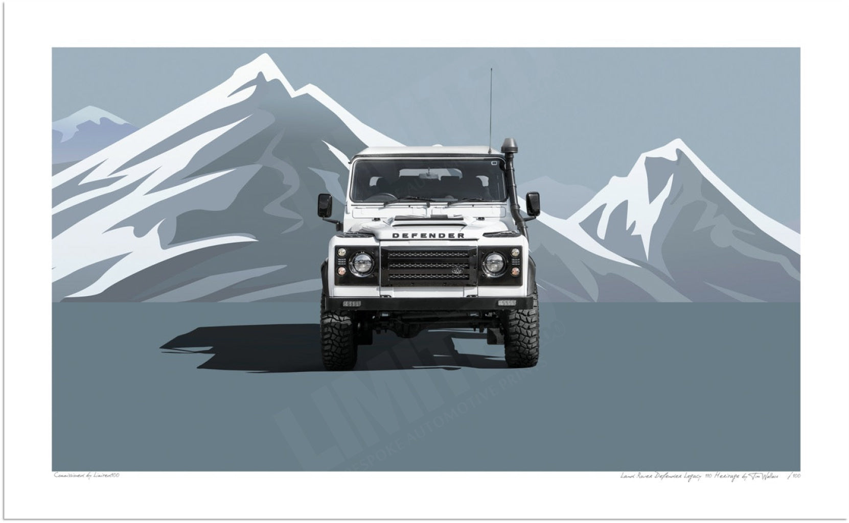 Land Rover Defender Legacy 110 Heritage (blue mountains)