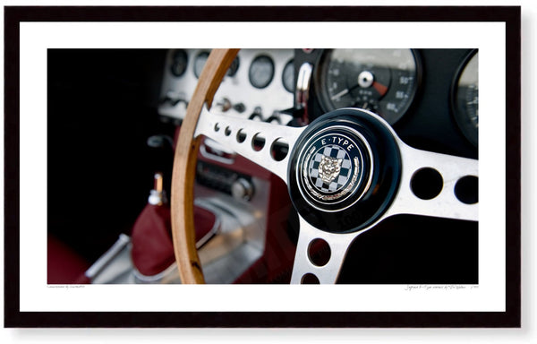 Jaguar E-Type detail (steering wheel)
